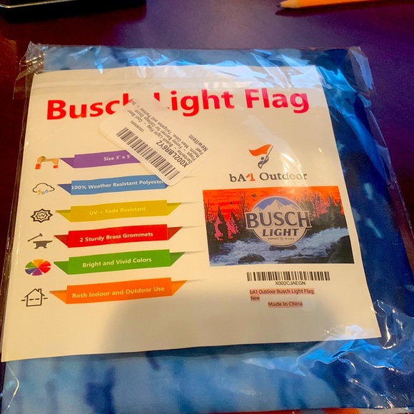 Bush Light Beer Flag - Picture 1 of 1